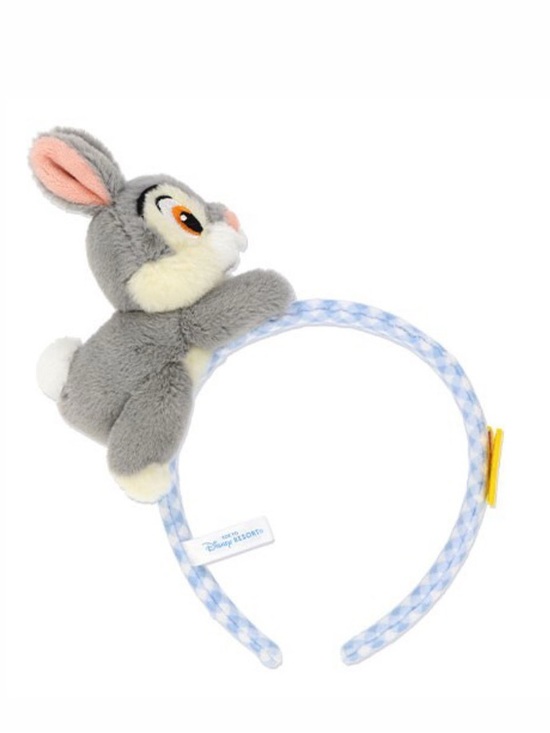 Tokyo Disney Resort Thumper Bambi Gingham Plush Headband Ears W/ Butterfly main image 7